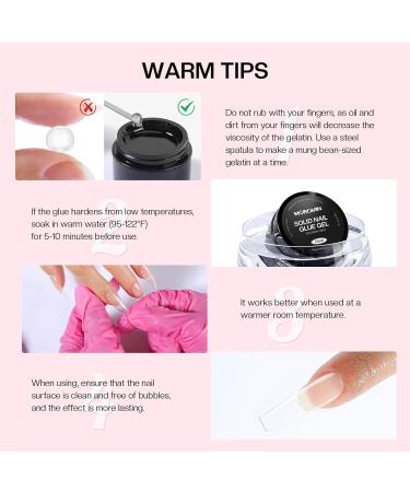 Morovan Solid Gel Nail Glue - 15g Clear UV Gel for Press-On & Acrylic Nails Strong Adhesive for Nail Extensions & Charms - Buy Online on GoSupps.com