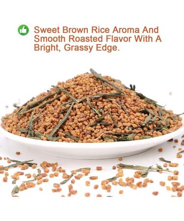 Premium Brown Rice Green Tea Genmaicha China Organic Kirara rice tea Malva Verticillata leaf health skin care Flower Tea 120g/6oz - Buy Online on GoSupps.com