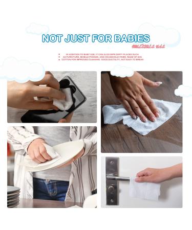Dry Wipes - HAPPY BUM Dry Baby Wipes  100% Cotton Baby Wipes  Unscented Cotton Tissues for Sensitive Skin  600 Count - Buy Online on GoSupps.com