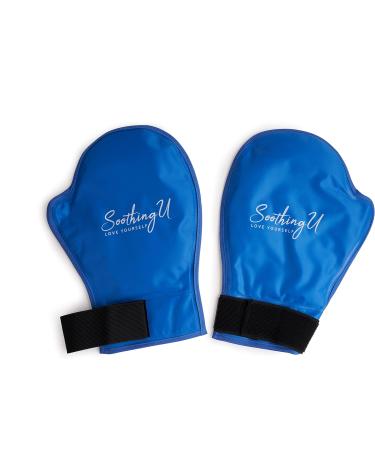 Soothing Hot and Cold Hand Therapy Gloves with Inner Finger Gel Pack - Pain Relief for Neuropathy, Arthritis, Carpal Tunnel - One Size Fits All - Buy Online on GoSupps.com