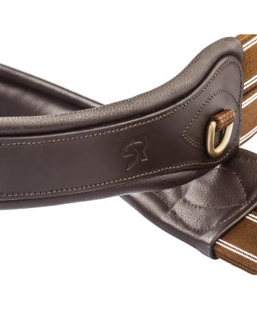 Buy SUNRIDE Soho Anatomical Leather Saddle Girth (130 cm Brown) - D-Ring for Auxiliary Reins - International Shipping Available - Buy Online on GoSupps.com