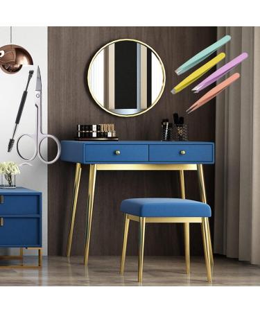 Stainless Steel Precision Tweezers Set with Leather Case - 6 Piece Ingrown Hair and Lash Extension Removal Kit for Women - Perfect Gift Idea - Buy Online on GoSupps.com