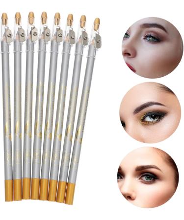FRCOLOR 8Pcs Eyebrow Pencils With Sharpener Perfect Natural Shape For Women Smudge Easy Use For Daily Use Travel - Buy Online on GoSupps.com