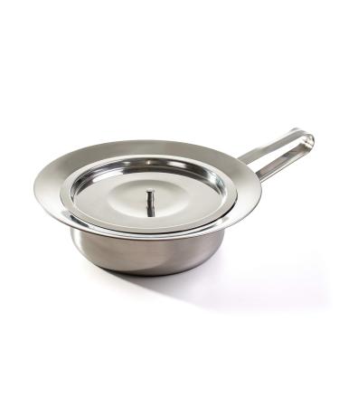 MEDIPARTS bedpan made of stainless steel robust 2 liters including lid