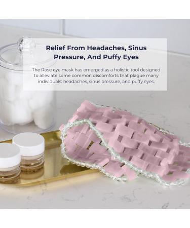 Alana Mitchell Rose Quartz Eye Mask | Weighted Anti-Aging Mask for Wrinkles & Puffiness Relief | Hot & Cold Therapy for Headaches & Irritation - Buy Online on GoSupps.com
