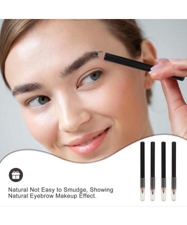 Outanaya 4pcs Wooden Eyebrow Pencil Makeup Brow Pencil Brow Filler Pen Eye Brows Pencil Shaper Eye Pencil - Buy Online on GoSupps.com