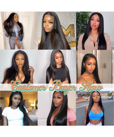 Dixtefo V Part Brazilian Virgin Straight Human Hair Wig for Black Women - 16 Inch, 150% Density, Natural Color - Upgrade U Part Design - No Leave Out, Glueless, Lace Front & Clip In Half Wig - Buy Online on GoSupps.com