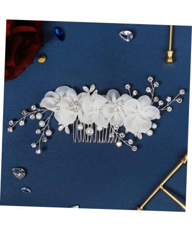 Mikinona Flower Side Hair Comb Girls Hair Accessory Rhinestone Headpiece Hair Jewels for Women Rhinestone Hair Comb Wedding Hair Comb Rhinestones Wedding Dress Bride Hair Piece - Buy Online on GoSupps.com