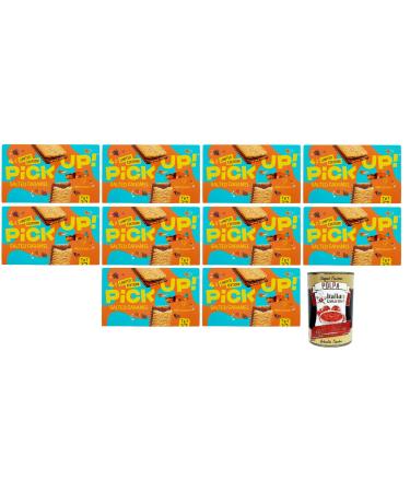 Italian Gourmet E.R. Pick Up Set of 10 Milk Chocolate Bars with Salted Caramel in a Double Biscuit Pack of 128 g Each Pack Contains 4 Cookies of 28 g + Polpa di Pomodoro Italian Gourmet Polpa di