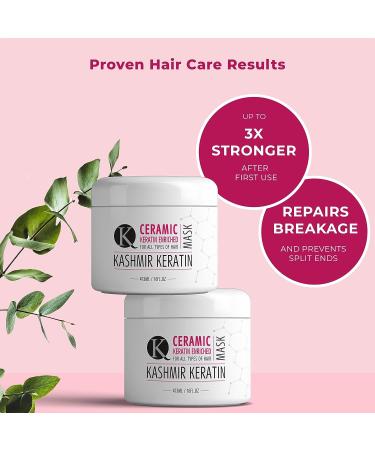 Kashmir Keratin Enriched Ceramic Mask - Sulfate & Paraben Free - 16 oz | For All Hair Types - Buy Online on GoSupps.com