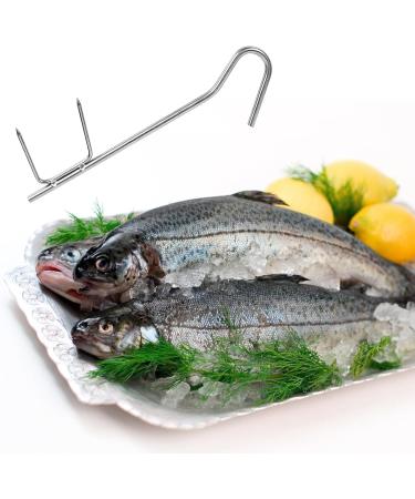 Vegena 10-Piece Stainless Steel Incense Hooks Set - Ideal for Trout Fishing & Smoking | Durable Fish Hooks for Grilling - Buy Online on GoSupps.com