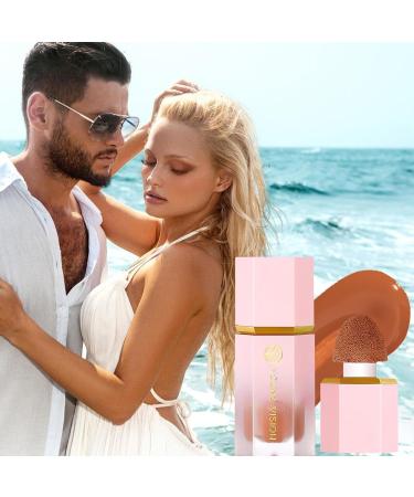 Liquid Blusher Makeup | 8-Color Matte Velvet Blusher Liquid Powder Blusher - Moisturizing Multifunctional Dewy Finish Skin Blusher Makeup Women's Soft Cheek Tint for Beautifying Pochy 106 - Buy Online on GoSupps.com