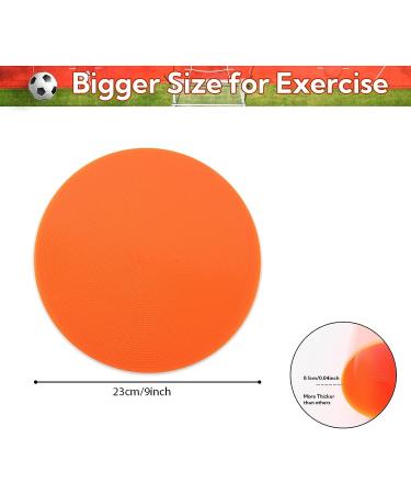 9 Inch Non-Slip Rubber Spot Markers - Set of 30 for Sports, Games, and Speed Agility Training - Buy Online on GoSupps.com