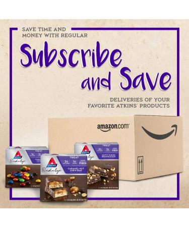 Atkins Endulge Caramel Nut Chew Bars - Keto Friendly, 10 Count Value Pack - Buy Online on GoSupps.com