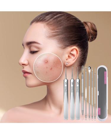 Pimple Remover Tool Kit Curved blackheaad Remover Tweezers Heavy Duty Pimple Popper Tools Professional Stainless Steel Pimple Popper Removing Pimple blackheaads Face Storage Box for Pimples - Buy Online on GoSupps.com