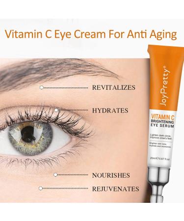Best Vitamin C Eye Cream for Dark Circles & Puffiness - Anti-Aging Under Eye Treatment (2PCS - Buy Online on GoSupps.com