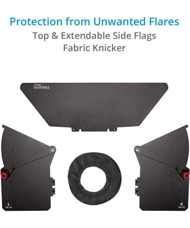 PROAIM MB-600 Sunshade Mattebox for Camera Lenses up to 95mm | 15mm Rails, Top Flag, Side Flags, Knicker, 2 Filter Holders, Format Masks | Tool-Less Design (P-MB-600) - Buy Online on GoSupps.com
