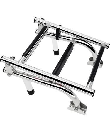 Stainless Steel 3 Step Folding Boat Ladder - Portable Swim Ladder for Marine Yacht Boat - Buy Online on GoSupps.com