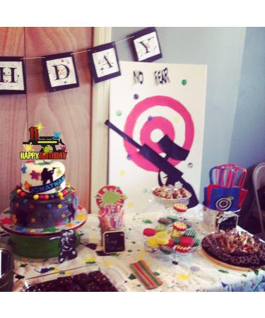 11th Paintball Birthday Cake Topper - Shooting War Party Decorations for Paintball Themed Party Boys and Girls alike - Buy Online on GoSupps.com