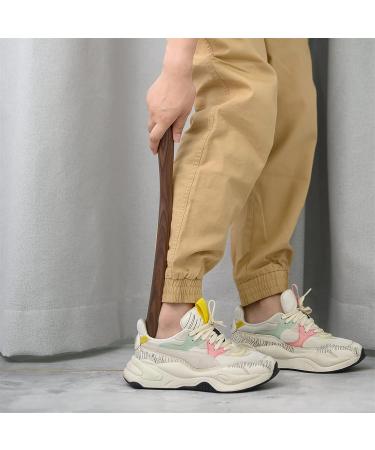 Ruosuruosu Wood Long Handle Shoe Horn with Leather Lanyard - 15 for Seniors, Men, Women, Kids - Travel Shoe Lifter - Walnut Medium - Buy Online on GoSupps.com