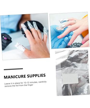  IWOWHERO Pack of 200 Aluminum Foil Sheets for Gel Nail Polish Remover Manicure Supplies - Buy Online on GoSupps.com