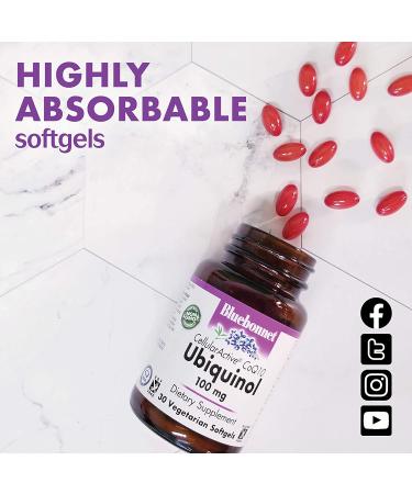 Buy Bluebonnet Ubiquinol CoQ10 50 mg - 60 Vegetarian Capsules | Enhanced Cellular Health - Buy Online on GoSupps.com