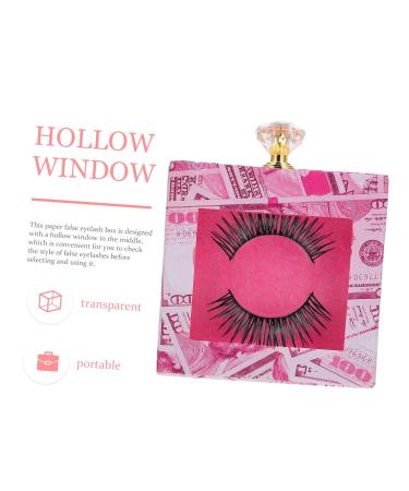 Housoutil 6-Pcs Multicolor Eyelash Curler & Organizer with Diamond Design | Pink Eyelash Storage Box for Eyelash Packaging | International Shipping Available - Buy Online on GoSupps.com