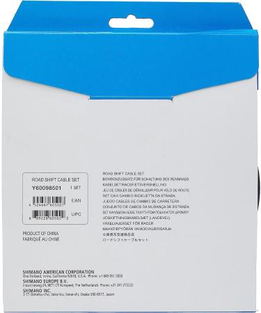 Shimano Black Steel Road Gear Cable Set - Premium Quality for Smooth Riding - Buy Online on GoSupps.com