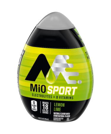 Mio Sport Liquid Water Enhancer Lemon Lime 1.62oz - Pack of 6 | Hydration Drops - Buy Online on GoSupps.com