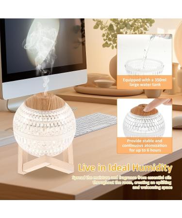 PTMTFYL Crystal Ball Humidifier Crystal Ball Oil Diffuser 350 ml Mini Mist Humidifier Quiet Night Light Humidifier with 7 Colour and 3 Light Modes Auto Power Off for Home Office - Buy Online on GoSupps.com