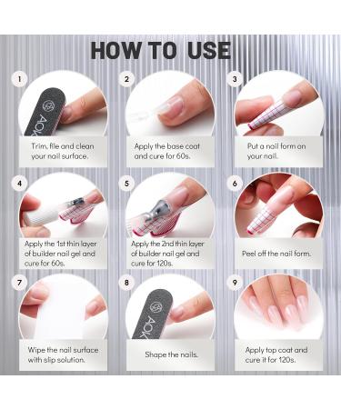 Aokitec 7-in-1 Builder Nail Gel 15ML - Nail Strengthener, Extension, Rhinestone Base Coat - UV LED Soak Off Gel Nail Polish - Buy Online on GoSupps.com