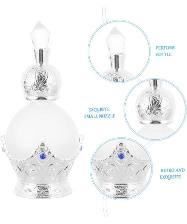MAGICLULU 1pc Perfume Bottle Mini Perfumes Air Mister for Essential Oils Accessories Humidifier Women Retro Decor Liquid Containers Freshener Small Travel Essence Composite Material Glass 9X4X4CM Silver - Buy Online on GoSupps.com