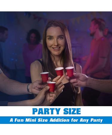GoPong 2oz Plastic Shot Cups - 200 Pack, Disposable Mini Party Cups in Red - Buy Online on GoSupps.com