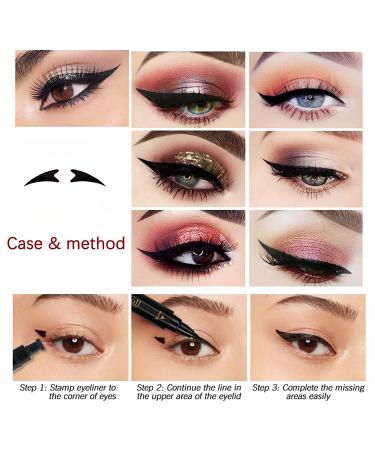 NewBang Winged Eyeliner Stamp Set - Dual Ended Cat Eye Stamp, Waterproof & Long Lasting - 2 Left & Right Stamps + Remover Pen - 0.33 Ounce (Pack of 3) - Buy Online on GoSupps.com