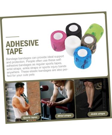 FRCOLOR 6pcs Self-Adhesive Elastic Basketball Knee Pads & Finger Sleeves | Sports Athletic Cohesive Ankle Scar Tape & Non-Woven Fabric | Ultimate Fitness & Elasticity - Buy Online on GoSupps.com