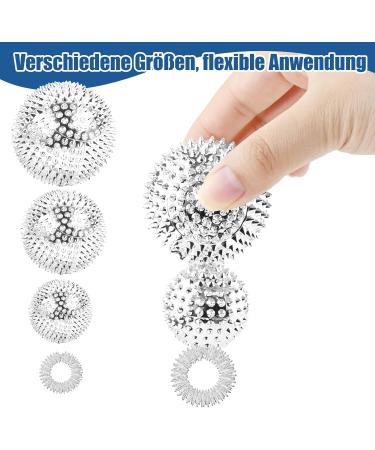 16-Piece Magnetic Acupressure Massage Set | Stress Relief & Hand Exercise | Includes 6 Magnetic Massage Balls & 10 Finger Rings - Buy Online on GoSupps.com