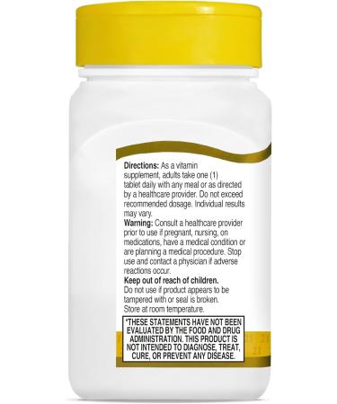 21st Century B Complex Plus Vitamin C Tablets - 100 Count - Buy Online on GoSupps.com