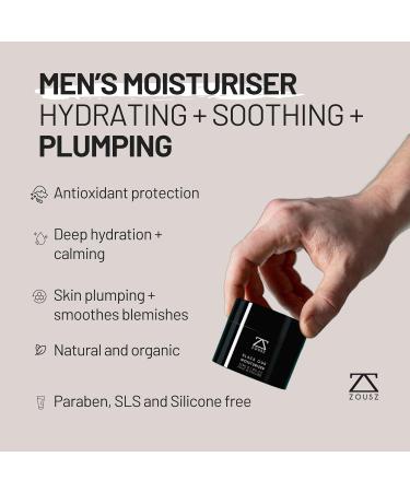 ZOUSZ Black Oud Mens Face Moisturiser Hydrating Daily Mens Face Cream Natural Facial Moisturiser for Men Ultimate Mens Skin Care Solution Perfect Men's Face Cream Gift for Him 50mL - Buy Online on GoSupps.com