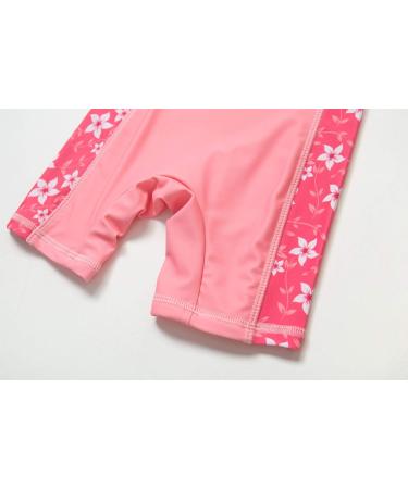 Bonverano Baby Girls UPF 50+ Sunsuit with Sun Cap - Pink Flowers, 3-6 Months - Buy Online on GoSupps.com