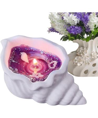 Seashell Candle - Handmade Natural Scented Conch Shell Soy Wax Candle | Long Burn Time Ocean-Inspired Room Decor | Perfect for Birthdays & Christmas - Buy Online on GoSupps.com