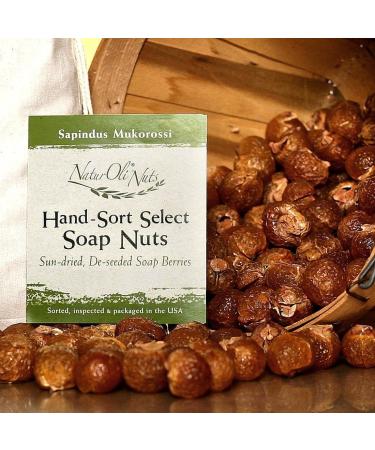 Organic Soap Nuts & Berries - 8oz (120 Loads) + Travel Bottle & Wash Bag | Eco-Friendly Laundry Solution - Buy Online on GoSupps.com