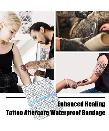 GJX Tattoo Aftercare Bandage | Waterproof Transparent Film 6x 2.2 yd | Second Skin Healing Wrap Bandage Tape - Buy Online on GoSupps.com
