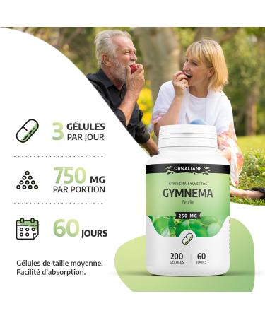 Gymnema 250mg - 200 capsules - Buy Online on GoSupps.com