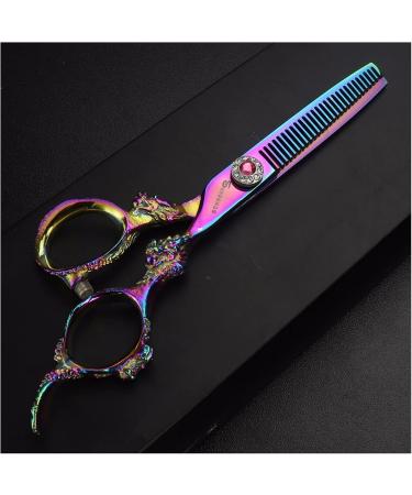 Shears for Hair Cutting 6 inch Hairdressing Scissors Barber Scissors Straight Hair thinning Scissors Hairdressing Tools Hair Cutting Kit 6inch 2pc B - Buy Online on GoSupps.com