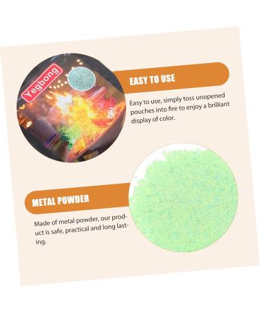 Lurrose Outdoor Fireplace 15 Packs Campfire Powder Metal Powder Fireplace Packets Pit Colorful Party Supplies Mineral Powder - Buy Online on GoSupps.com