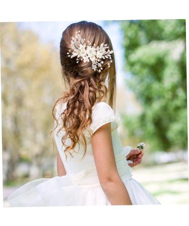 FRCOLOR 1pc Hair Comb Bride Headpieces for Wedding Gold Hair Clips Delicate Bride Hairpin Hair Claw Clips for Women Rhinestone Barrettes for Women Hair Decorations Prom Headpiece Alloy - Buy Online on GoSupps.com