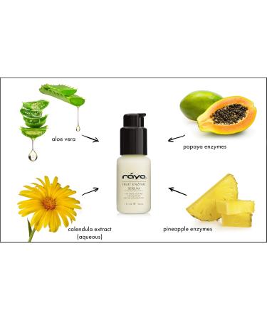 RAYA Fruit Enzyme Serum | Non-Oily Exfoliating Facial Treatment for Oily Problem & Dull Skin | Reduces Blackheads & Clears Pores - Buy Internationally - Buy Online on GoSupps.com
