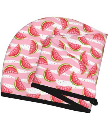 Hair Towel Wrap - Quick Drying Hair Turban with Button in Sweet Watermelon | Eco-Friendly Hair Drying Towel - Buy Online on GoSupps.com
