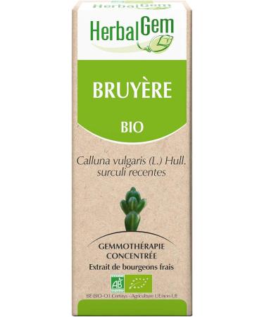 Herbalgemm - Macerate Mother - Organic Heather - Nutritional Supplement Gemmotherapy Concentrated - Fresh Bud Extract - For Urinary Tract - Vegan - 30 ml - Buy Online on GoSupps.com