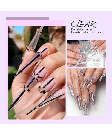 Saviland 30g Clear Acrylic Powder for Professional Nail Extension and 3D Art - No Lamp Needed - Buy Online on GoSupps.com